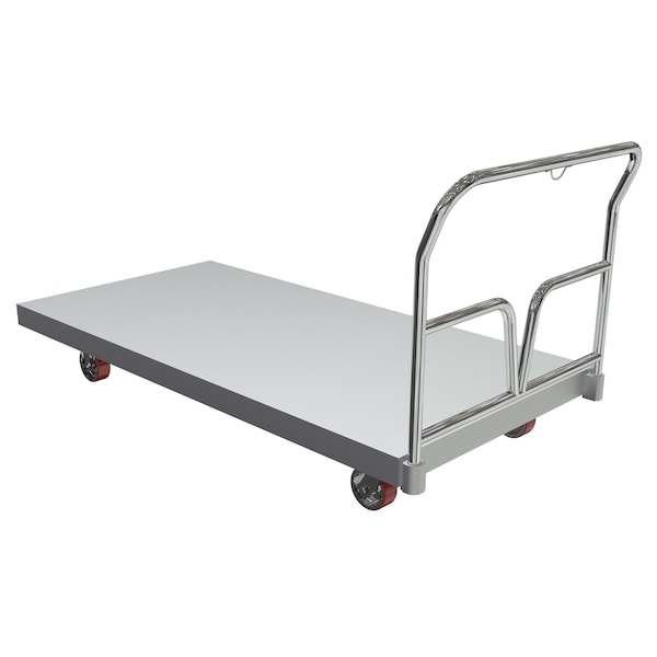 Vestil Silver Aluminum Sheet Deck Platform Truck 36 x 72 ASD-3672 - main